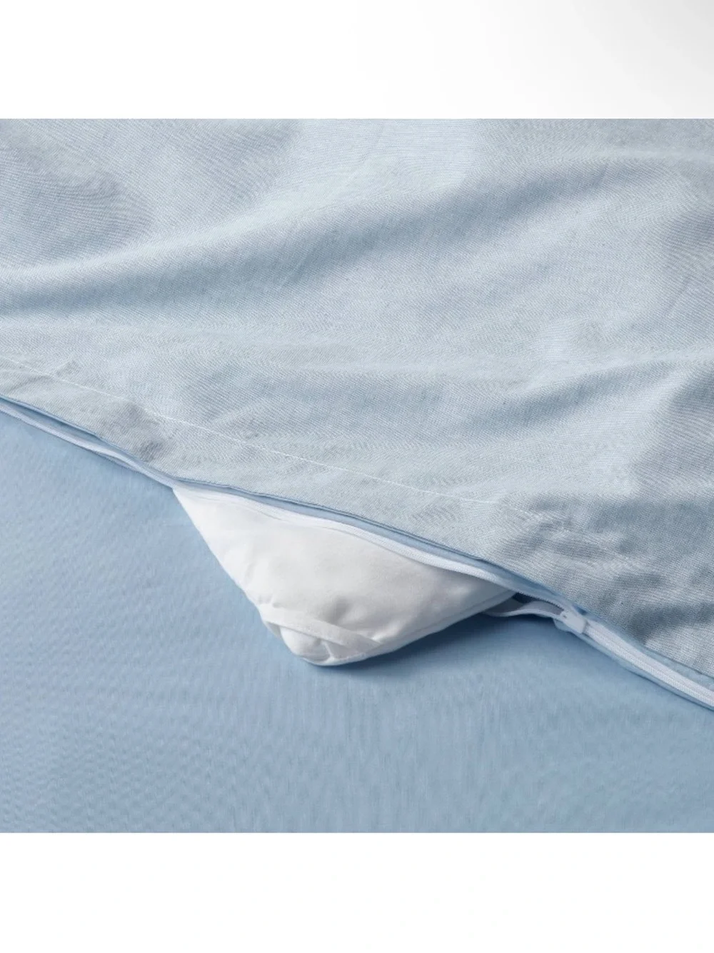 Full/Queen Cotton Linen Chambray Duvet Cover & Sham Set- Threshold